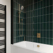 Crosswater Crossbox robinet de douche encastré thermostatique 3 fonctions inclus élément encastré laiton brossé SW815961