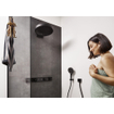 Hansgrohe RainSelect afbouwdeel v. inbouw douchekraan thermostatisch v. 4 functies 59.8x90cm mat zwart SW297620