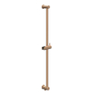 IVY Bond Ensemble de douche pluie - encastré - inverseur d’arrêt 2 voies - bras mural 40 cm - douche de tête fine ronde 30 cm - barre de douche avec sortie - flexible de douche 150 cm - douchette 3 jets - Cuivre brossé mat PVD SW1032679