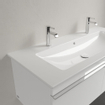 Villeroy & Boch Venticello Lavabo pour meuble 120x50cm avec 2x1 trou pour robinetterie avec trop plein blanc 1025106