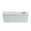 MONDIAZ TURE-DLUX Meuble toilette - 120cm - Greey - EDEN - vasque Glace - position droite - 1 trou de robinet SW1103286