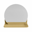 Mondiaz SPOT Miroir de salle de bain - rond 30cm - plan de miroir - couleur Oro SW1235569