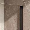 BRAUER Stellar Nisdeur - 2-delig - 100x200cm - draaideur - glascoating - omkeerbaar - helder glas - mat zwart SW1418062