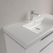 Villeroy & Boch Subway 2.0 lavabo meuble - 100x47cm - 1 trou de robinet avec trop-plein ceramic blanc 1024059