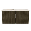 Mondiaz JOYA-DLUX 80cm toiletmeubel - kleur Shadow - Wastafel FAYE positie Links 1 kraangat kleur Nata. SW1424953