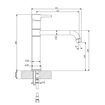 Plieger Napoli Robinet de cuisine 1 trou avec bec pivotant démarrage à froid chromé SW238020
