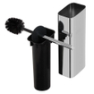 Geesa Shift Brosse de toilette avec support Chrome (couvercle et brosse noirs) SW641494