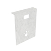 MONDIAZ HOPE Toiletplaat Set - solid surface achterwand - 100x125cm - Planchet 100x23cm - voorgeboord - Opalo SW1105170