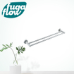 FugaFlow Eccelente Sobrado Portant serviette double 65cm Inox brossé SW1123212