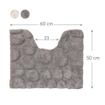 Sealskin Pebbles Tapis de toilette 60x50cm Coton gris SW23180