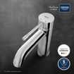 GROHE Essence New Robinet de lavabo à poser - bec 11,6cm - taille S - vidage push-open - chromé SW115547