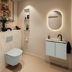 MONDIAZ TURE-DLUX Meuble WC 60cm Greey. EDEN vasque Ostra position milieu. Avec 1 trou de robinet. SW1104868