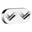 Smedbo Home Handdoekhaak - 9x4cm - dubbel - chroom SHOWROOMMODEL SHOW26234