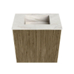 Mondiaz JOYA-DLUX Meuble de toilette 40cm - couleur Dusk - Vasque FAYE position Milieu Sans trou de robinet couleur Ostra SW1423370