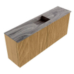 Mondiaz JOYA-DLUX 100cm meuble de toilette - couleur Oak - Vasque FAYE position Milieu 1 trou de robinet couleur Sombra. SW1424262