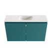 MONDIAZ TURE-DLUX Meuble toilette - 80cm - Smag - EDEN - vasque Ostra - position centrale - 1 trou de robinet SW1105066