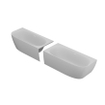 Zeza Cheb Baignoire d'angle semi autoportante - gauche - 170x80cm - incl pieds - siphon - acrylique - blanc mat SW999820
