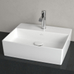 Villeroy & Boch Memento 2.0 Lavabo à poser 50x42x14cm avec trou pour robinet sans trop-plein Ceramic+ Blanc SW156559