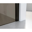 FortiFura Galeria inloopdouche - 90x200cm - rookglas - wandarm - mat zwart SW917238