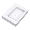 BRAUER Delight Wavy meuble sous-lavabo - 60cm - 2 tiroirs softclose - sans poignées - 1 découpe pour siphon - 1 lavabo - Forest Wheat SW1239357