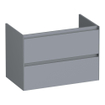BRAUER Inspire wastafelonderkast 80 2 softclose lades - greeploos - 1 sifon uitsparing - mat grijs SW1200727