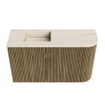 Mondiaz JOYA-DLUX 71.6cm toiletmeubel - ronding rechts kleur Dusk - Wastafel FAYE positie Links 1 kraangat kleur Meli. SW1425841