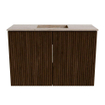 Mondiaz JOYA-DLUX 60cm toiletmeubel - kleur Walnut - Wastafel FAYE positie Midden Zonder kraangat kleur Saba. SW1424629