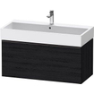 Duravit D-neo Meuble sous vasque 98.4x44.2x44cm 1 tiroir Chêne (noir) mat SW640771