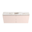 MONDIAZ TURE-DLUX Meuble toilette - 120cm - Rosee - EDEN - vasque Frappe - position centrale - 1 trou de robinet SW1103032