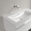 Villeroy & Boch Venticello Lavabo pour meuble avec lavabo gauche 100x50cm sans trou pour robinetterie avec trop plein blanc 1025130