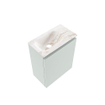 MONDIAZ TURE-DLUX Meuble toilette - 40cm - Greey - EDEN - vasque Frappe - position gauche - 1 trou de robinet SW1102764