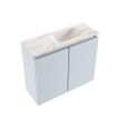 MONDIAZ TURE-DLUX Meuble toilette - 60cm - Clay - EDEN - vasque Frappe - position droite - 1 trou de robinet SW1102704