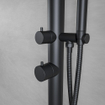 Fortifura Outdoor Deluxe Douche de jardin à poser avec douchette et douche pluie noir mat SW704716