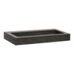 Saniclass Black Spirit lavabo pour meuble 80.8cm 1 lavabo(s) sans trou pierre naturelle noir SW6636