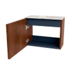 Mondiaz JOYA-DLUX Meuble de toilette 50cm - couleur Ruby - Lavabo FAYE position Gauche 1 trou de robinet couleur Frappe SW1423435