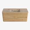 Mondiaz CIRO-DLUX Badkamermeubelset - 120x45x50cm - Solid surface wastafel Arena - 1 wasbak Midden - 1 kraangat - 2 lades - Oak SW1531345