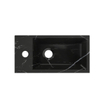 Riho Livit Tiny Fontein - 1 kraangat links - 41x20.5x10.5cm - keramiek - marmer zwart SW1075281