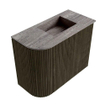 Mondiaz JOYA-DLUX 51.6cm toiletmeubel - ronding links kleur Shadow - Wastafel FAYE positie Rechts 1 kraangat kleur Oza. SW1425054