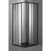 Saniclass Kay Douchecabine - 80x80x185cm - vierkant - helder glas - profiel - mat zwart SW541210