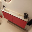 MONDIAZ TURE-DLUX Meuble toilette - 120cm - Fire - EDEN - vasque Frappe - position gauche - 1 trou de robinet SW1102753