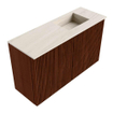 Mondiaz JOYA-DLUX 70cm toiletmeubel - kleur Ruby - Wastafel FAYE positie Rechts Zonder kraangat kleur Meli. SW1425351