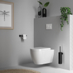 Brauer Black Edition Porte-papier toilette - 1 rouleau - Noir mat SW997412