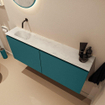 MONDIAZ TURE-DLUX Meuble toilette - 120cm - Smag - EDEN - vasque Opalo - position gauche - sans trou de robinet SW1126208