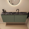 MONDIAZ TURE-DLUX Meuble toilette - 120cm - Army - EDEN - vasque Lava - position centrale - 1 trou de robinet SW1103664