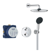 GROHE QuickFix Precision Thermostat Perfect Système de douche encastré - tête de douche Vitalio Start 250 - chrome. SW1120185
