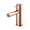 Hotbath Cobber lage wastafelmengkraan met rechte uitloop zonder waste rose goud SHOWROOMMODEL SHOW18714