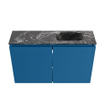 MONDIAZ TURE-DLUX Meuble de toilettes 80cm Jeans. EDEN lavabo Lava position droite. Sans trou de robinet. SW1103835