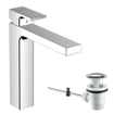 Hansgrohe Vernis wastafelkraan 110 highriser met waste chroom SW651942