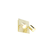 QAZQA Ducha badkamer plafondlamp - 17x17cm - 2 spots - IP44 - vierkant - messing (goud) SW1187237