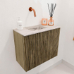 Mondiaz JOYA-DLUX Meuble de toilette 50cm - couleur Dusk - Vasque FAYE position Gauche Sans trou de robinet couleur Nata SW1425884
